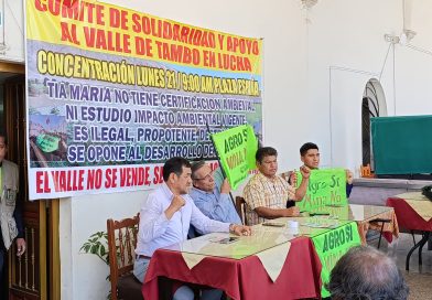 Inicia paro de 72 horas contra el proyecto minero Tía María