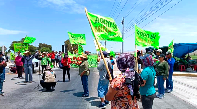 PROTESTANTES ANTIMINEROS ANUNCIAN JORNADA DE PROTESTAS:
