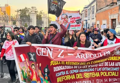 «GENERACIÓN Z AREQUIPA,» PROTESTAN CONTRA KEIKO FUJIMORI: