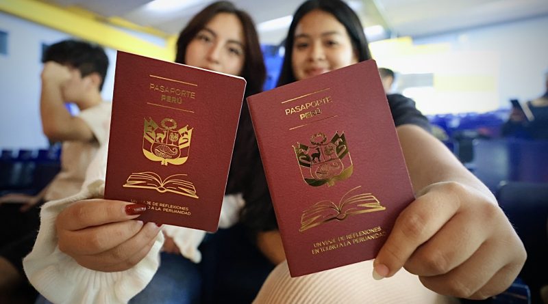 SE VIENEN NOVEDADES PARA EL PASAPORTE PERUANO: