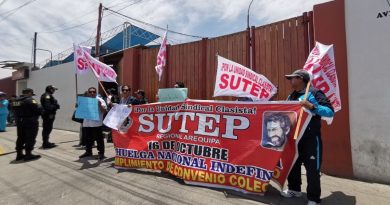 SUTEP AREQUIPA RECHAZA APOYO A KEIKO FUJIMORI: