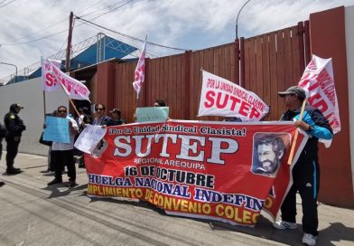 SUTEP AREQUIPA RECHAZA APOYO A KEIKO FUJIMORI:
